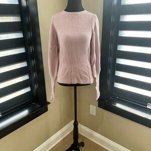 Forever 21 Contemporary Ribbed Knit Sweater | Pink | Size XL | Pre-Loved